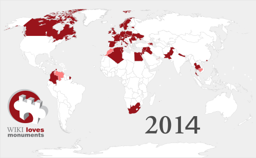 By Participating_Countries_WLM_2012.svg: Pays participants à WLM 2014 - Cirdan / Yiyi - CC0