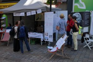 Stand Wikimédia et open Street Map à Alternatiba Nantes