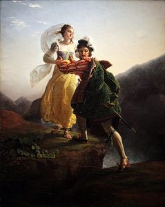 Bianca Capello et son amant ... Peinture de Jean-Louis Ducis - Domaine public