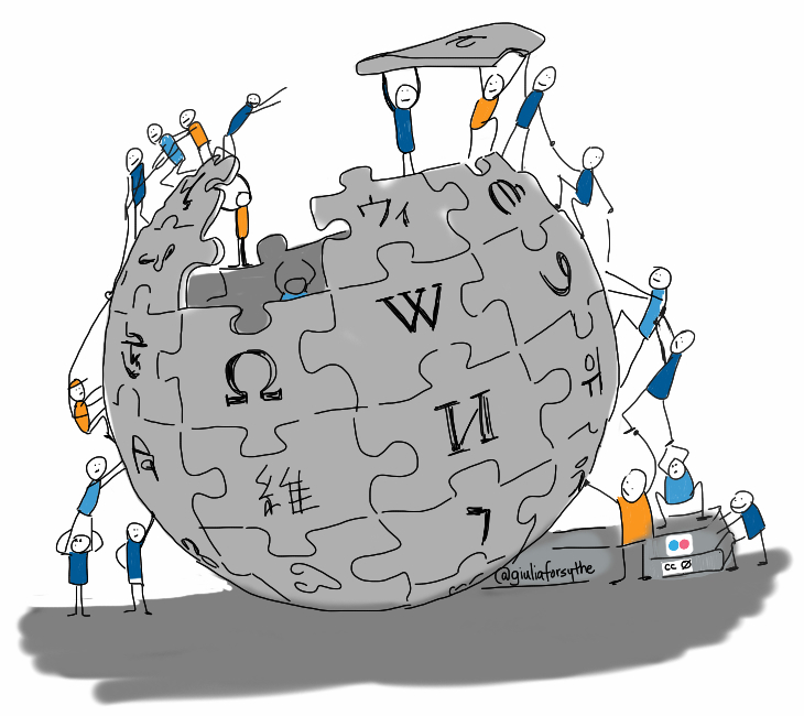 Logo de Wikipédia par Giulia Forsythe
