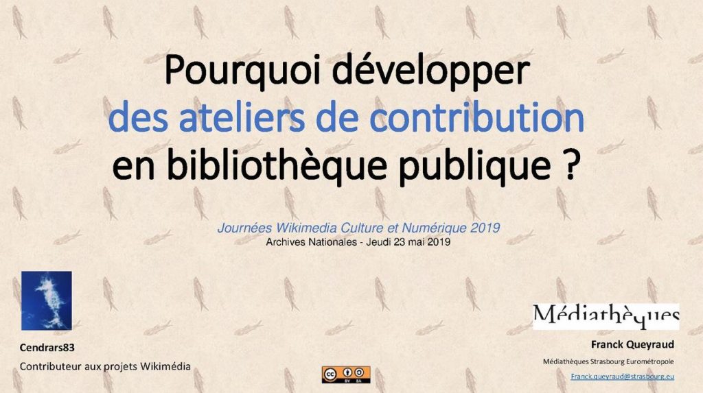 Pourquoi développer des ateliers de contribution en bibliothèque publique ?