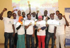 Photo de famille lors du Salon Stratégique National Wikimedia Guinée