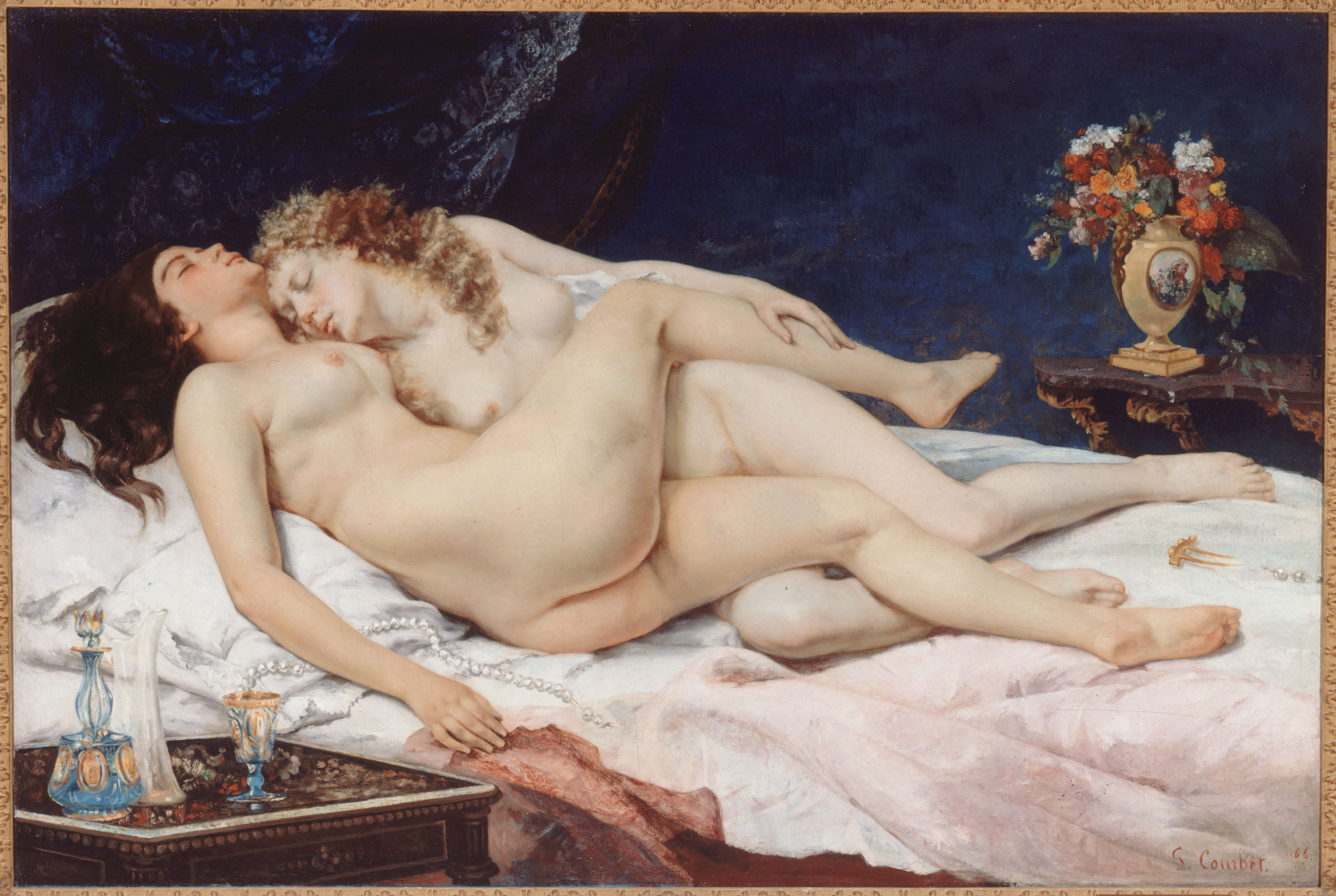 Gustave Courbet (1819-1877). "Le Sommeil", 1866. Musée des Beaux-Arts de la Ville de Paris, Petit Palais.