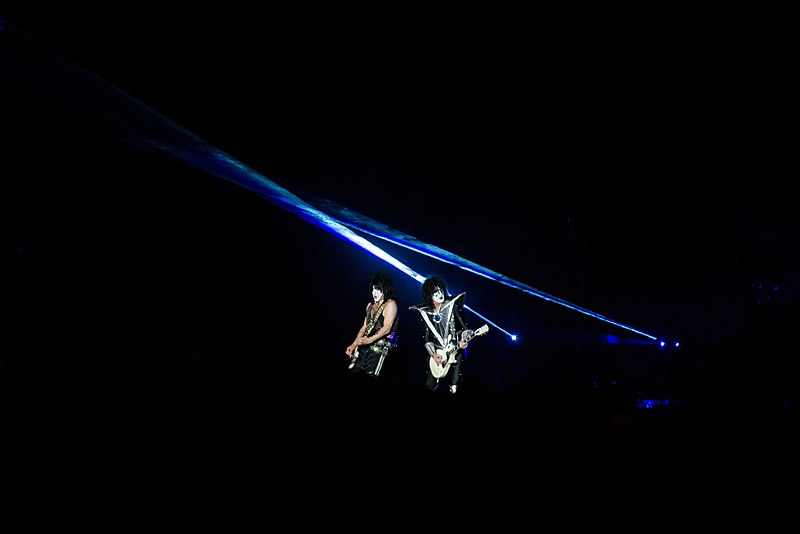 Concert du groupe américain Kiss au Hellfest 2019.