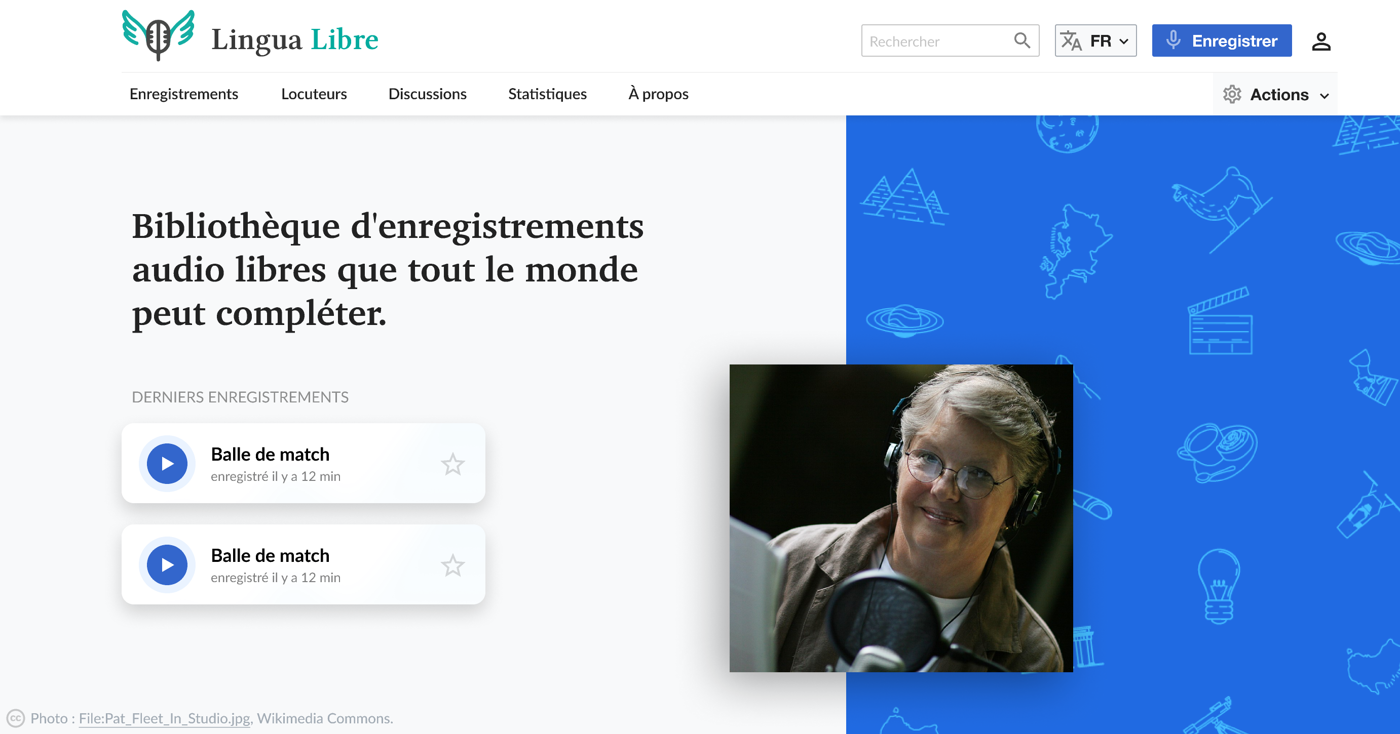 Homepage lingua libre (4) Wikimédia France