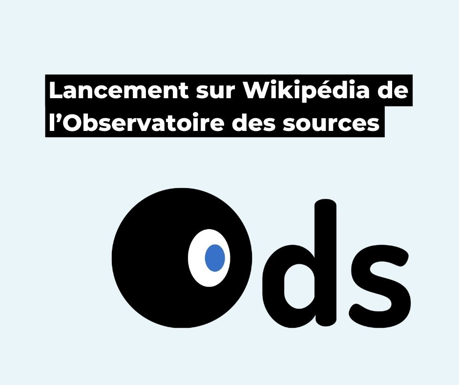 Découvrez l'Observatoire des sources de Wikipédia Wikimédia France