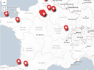 Carte des formations Wikipédia en classe