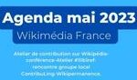 Agenda du mois de mai 2023 de Wikimédia France