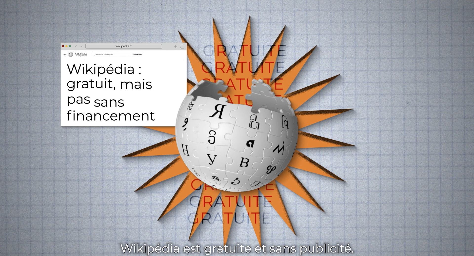 Wikipédia ratuit, mais pas sans financement