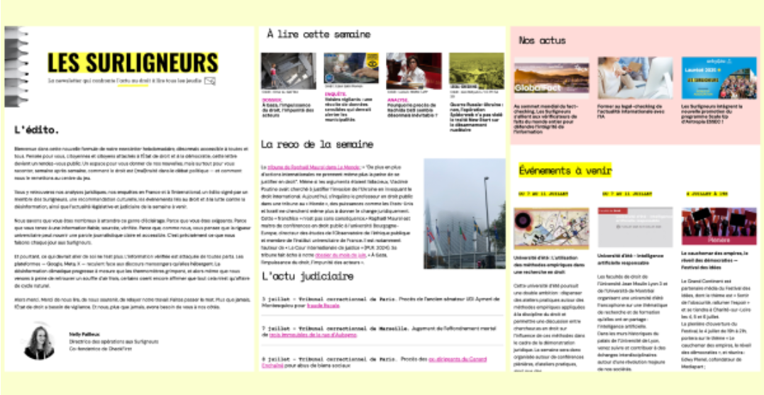 Les surligneurs - newsletter